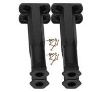 ARTIBETTER Patas Ajustables para Muebles Negras de Plástico 20-38 CM Soporte Elevador para Camas Sofás Mesas y Cómodas Juego de 4 Patas con 24 Tornillos para Estabilizar Muebles