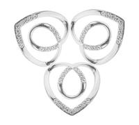 Artibetter Pinzas para Bufanda Antideslizantes Pequeñas Plata, Hebilla Decorativa para Anillos de Ropa, 3 Piezas, Accesorio Versátil para Camisas y Bufandas de Verano