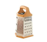 Artibetter Rallador Multifuncional de Acero Inoxidable de 6 Lados para Cortar Patatas y Tomates, Herramienta Práctica de Cocina Protección para Dedos y Diseño Creativo