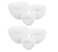Artibetter Set de 6 Cuencos de Silicona para Mascarilla Facial y Condimentos, Anti-caída, sin Olor, Reutilizables y Aptos para Uso Doméstico