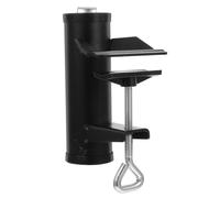 Artibetter Soporte de Clip para Sombrilla de Playa Negro de Hierro 3,8 CM | Montaje de Mesa Apertura 4,8cm, Sujeción Estable para Parasol Exterior, Picnic y Playa