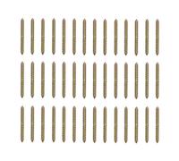 Artibetter Tornillos de Doble Espiga Autorroscantes de Acero al Carbono 40 Piezas Superficie Galvanizada para Unir Piezas de Madera en Muebles y Estructuras