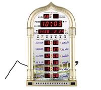 Artículos Religiosos Musulmanes, Reloj Islámico Digital Regalo Musulmán Alarma Azan Oración Enchufe de la UE 110-240V Calendario de Pared Mezquita Artículos Religiosos Colección