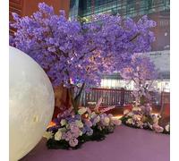 Artificial Purple Jacaranda Tree, Large Fake Flower for Wedding, Party, and Commercial Event Decoration(4mx3m)