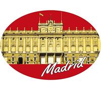 Artimagen Pegatina Oval Palacio Real - Madrid 80x60 mm.