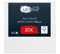 Artina set de 10 lienzos para pintar 100% algodón con bastidores de madera