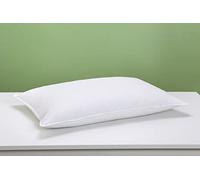 Artistic Fashionista Limited Par de almohadas de plumas y plumón de pato, funda 100% algodón, suaves, cómodas y transpirables, almohadas de cama de apoyo firme medio, paquete de 2