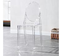 Artiz Sillas De Acrílico Apilables para Eventos, De Resina Transparente, | Sillas Estilo «Ghost» (transparentes), Para Cocina, Comedor O Bodas Se Entregan Totalmente Montadas