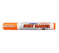 Artline - Marcador para ropa (4 unidades, punta redonda 2 mm), color naranja fluorescente