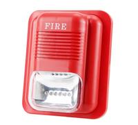 ARTOCT Alarma de Incendio con Sonido y Luz, Alerta de Alto Decibelio | Fuente de alimentación DC12V/24V, de dos hilos, 3 tonos, 6 indicadores LED