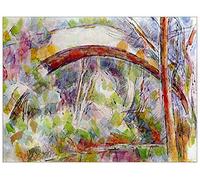 ArtPlaza Panel Decorativo-Cezanne Paul River At The Bridge of Three Sources, Madera, Multicolor, 80x1.8x60 cm