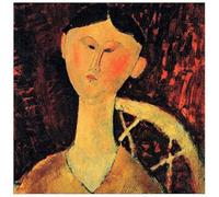 ArtPlaza Panel Decorativo-Modigliani Amedeo Portrait of Beatrice Hastings, Madera, Multicolor, 50x1.8x50 cm