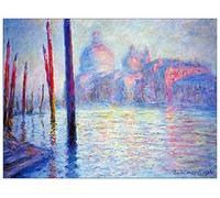 ArtPlaza Panel Decorativo-Monet Claude Canal Grand, Madera, Multicolor, 80x1.8x60 cm