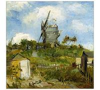ArtPlaza Panel Decorativo-Van Gogh Vincent Blut Fin Windmill, Madera, Multicolor, 100x1.8x100 cm