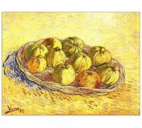 ArtPlaza Panel Decorativo-Van Gogh Vincent Still Life with Apple Basket II, Madera, Multicolor, 80x1.8x60 cm