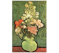 ArtPlaza Panel Decorativo-Van Gogh Vincent Vase with Roses, Madera, Multicolor, 60x1.8x90 cm