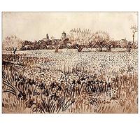 ArtPlaza Panel Decorativo-Van Gogh Vincent View of Arles I, Madera, Multicolor, 80x1.8x60 cm