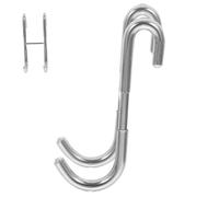 ARTSEWPLY Gancho para Toallas de Ducha de Acero Inoxidable Colgador sin Taladro para Puerta de Mampara de Baño Gancho Doble Resistente para Colgar Ropa y Accesorios Fácil Instalación Ahorro