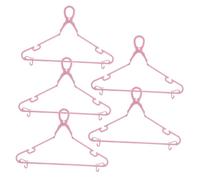 ARTSEWPLY Juego de 5 perchas de plástico engrosado, perchas con pinzas y ganchos para pantalones, toallas, ropa interior, camisetas, ropa de bebé, tendedero