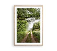 ARTTOR Cuadro Póster Marco Roble 50x70 cm Paisajes Bosque - 2637 - P2N