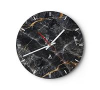 ARTTOR Moderno Reloj de Pared 30x30cm Redondo Decorativo Abstracto - 4899