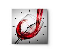 ARTTOR Moderno Reloj de Vidrio 40x40cm Cuadrado Decorativo Cocina - 2258