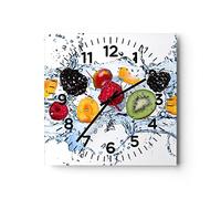ARTTOR Moderno Reloj de Vidrio 40x40cm Cuadrado Decorativo Cocina - 2675