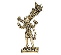 ARTVARKO Estatua Shiva de latón con Maa Ganga de Jata de pie Shiv de 7 pulgadas