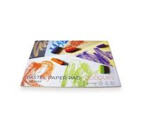 Artway Bloc de papel pastel A4, ideal para pasteles suaves, pasteles al óleo, lápices pastel, grafito y carbón, 48 caras/24 hojas de papel pastel de 160 g/m², 6 colores surtidos