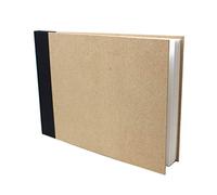 Artway Enviro - Cuaderno de dibujo A4 encuadernado en cartón - Apaisado - 92 Caras/46 Páginas de Papel Cartucho Reciclado 170gsm - Cuaderno de dibujo 100% reciclado