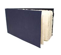 Artway Indigo - Cuaderno de Bocetos de Papel de Algodón - Panorama Paisaje - 40 Caras/20 Páginas de 250gsm Papel de Trapo de Algodón Textura Media - 100% Hecho a Mano