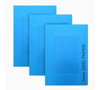 Artway - Pack de 3 cuadernos de tamaño A4 - Cuadricula de 5 mm