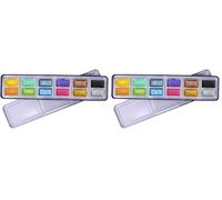 ARTWAY Set de pintura de acuarela - Shimmer - 12 sartenes llenas (Paquete de 2)