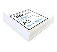 Artway Studio - Papel de Cartucho A3 para Dibujo - Ideal para Aplicaciones de Arte en Seco - 170gsm - A3 (200 Hojas)