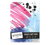 Artway Studio - Cuaderno de dibujo para diferentes medios - 240 g/m² - Tamaño A3-24 hojas (48 caras)