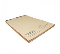 Artway Tree Free - Cuaderno de Dibujo A4 Encuadernado en Espiral de papel de algodón de trapo - Beige - 40 Caras/20 Páginas de 250gsm Papel de Trapo de Algodón 100% - 100% Reciclado