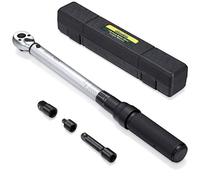ARUCMIN Llave dinamométrica de 3/8 pulgadas (10-100 ft.-lb./20-135 Nm) Juego de llave dinamométrica ajustable de doble dirección