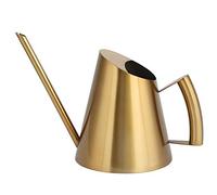 Arythia Regadera Acero Inoxidable para Plantas de Interior, Pequeño Diseño Decorativo con Cuello Largo, 400ml 900ml 1500ml, para Jardín Oficina Hogar (400ml)