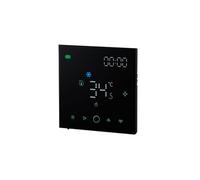 Arythia Termostato Conectado, Pantalla Táctil 4 Pulgadas Controlador HVAC, Regulador de Temperatura Inteligente para Aire Acondicionado Central VRF, Programable y Control de Voz (Negro)