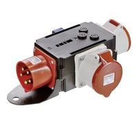 as - Schwabe 60525 Mixo - Adaptador (400 V/32 A, IP44) | Aprox. 7 kW - Adaptador de corriente - 1 x Schuko, 1 x CEE 400 V, 16 A, 5 pines, 1 x CEE 400 V, 32 A, 5 polos IP44, 60525
