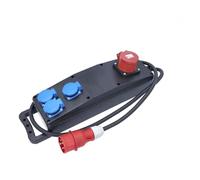 as - Schwabe 60557 S2 - Distribuidor de corriente con cable de goma (400 V/16 A, IP44)