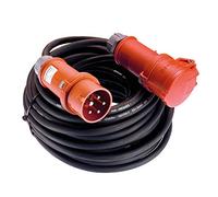 AS Schwabe 60566 Strom Cable de extensión Negro 10.00m con Phasenwender
