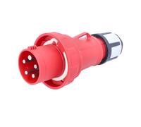 as - Schwabe 61423 - Enchufe CEE 400V/63A, rojo, con conexión de tornillo, 400 V