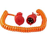 as - Schwabe 70416 - Cable espiral de obra 400V / 16A, 5m H07BQ-F 5G1.5, naranja, IP44 comercial, obra