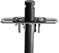 as - Schwabe Adaptador DIN (según DIN 14640) para fijación al trípode, galvanizado, diámetro < 30 mm, 46759
