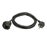 as - Schwabe alargador 25m, Enchufe acodado con Toma de Tierra, Interior | Cable alargador con toma de tierra para hogar, oficina y bricolaje