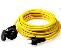 as - Schwabe alargador de Cable de 25 m K35 AT-N07V3V3-F 3G2,5 - Cable de extensión 230 V/16 A - con Tapa de protección - Resistente al Polvo y a Las Salpicaduras IP44 - Color Amarillo, 60351