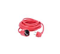as - Schwabe alargador de Cables 10 m H05VV-F 3G1,5 - Cable de extensión 230 V / 16 A / 3.500 W - Enchufe y Enchufe Hembra con Toma de Tierra - protección contra cuerpos extraños IP20 - Rojo, 51013