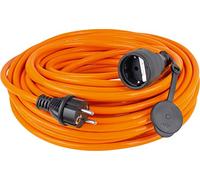 AS Schwabe alargador de cables H07BQ-F 3G2,5 10 m 230 V 16 A IP44 con tapa de protección Naranja