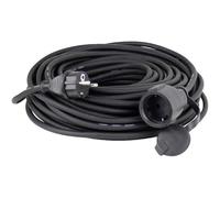 AS Schwabe Alargador de cables H07RN-F 3G1,5 10 m – 230 V/16 A/3.500 W IP44 Negro